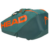 Head Pro Racquet Bag M (Green/Orange) - RacquetGuys.ca