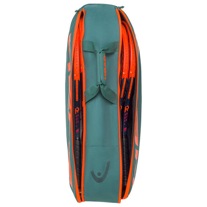 Head Pro Racquet Bag M (Green/Orange) - RacquetGuys.ca