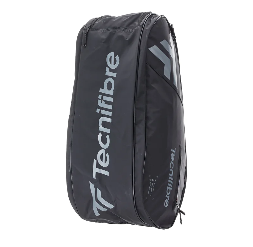 Tecnifibre Team Dry 12 Racquet Bag (Black/Silver)