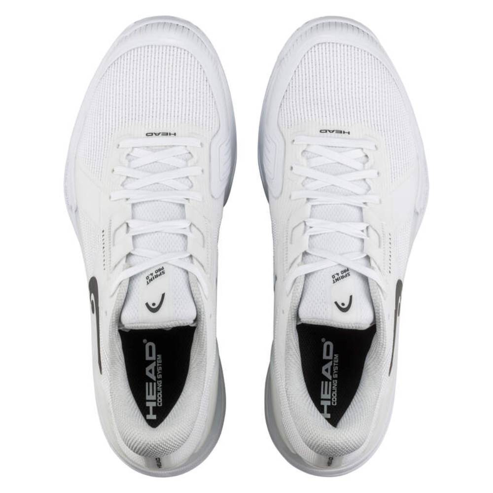 Head Sprint Pro 4.0 Men's Tennis Shoe (White/Black) - RacquetGuys.ca