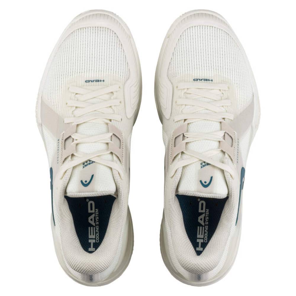 Head Sprint Pro 4.0 Women's Tennis Shoe (Chalk White/Twilight Blue) - RacquetGuys.ca
