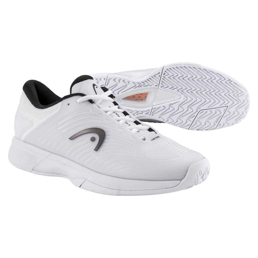 Head Revolt Pro 4.5 Men's Tennis Shoe (White/Black) - RacquetGuys.ca