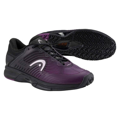 Head Revolt Pro 4.5 Women's Tennis Shoe (Black/Purple) - RacquetGuys.ca
