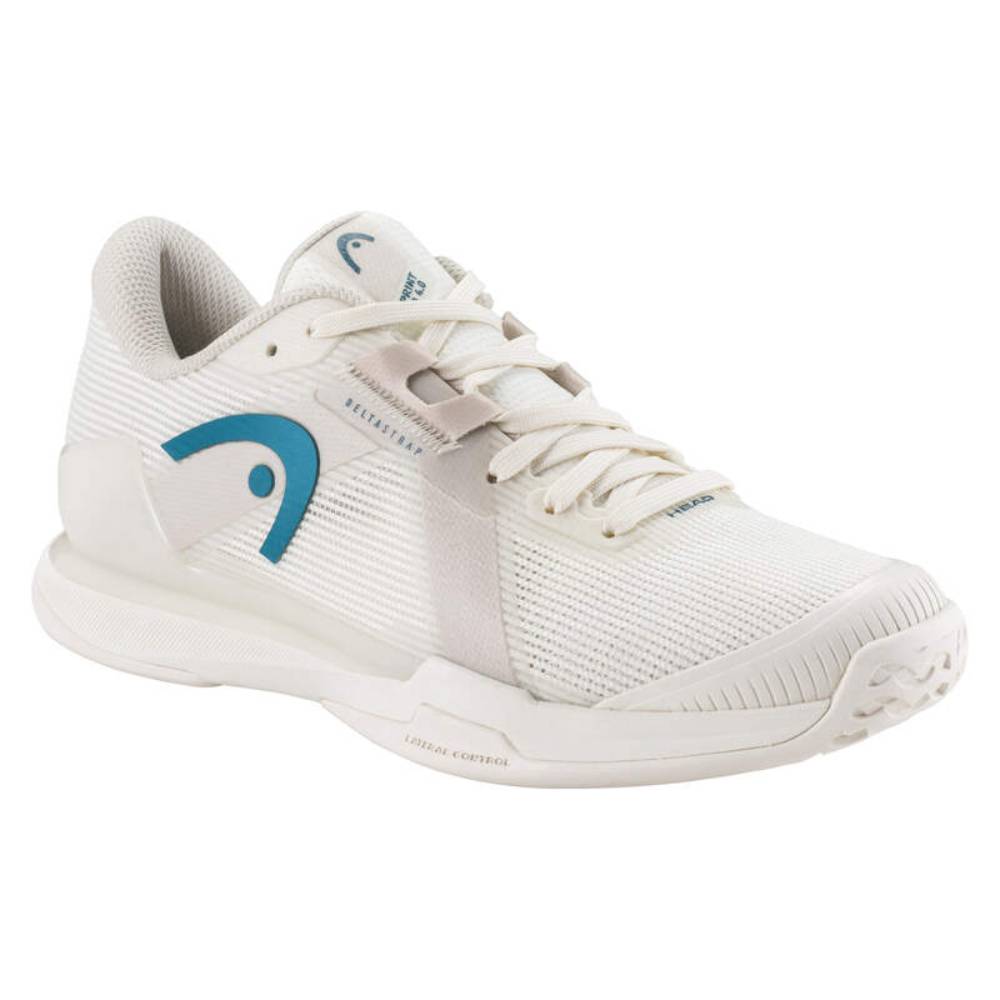 Head Sprint Pro 4.0 Women's Tennis Shoe (Chalk White/Twilight Blue) - RacquetGuys.ca