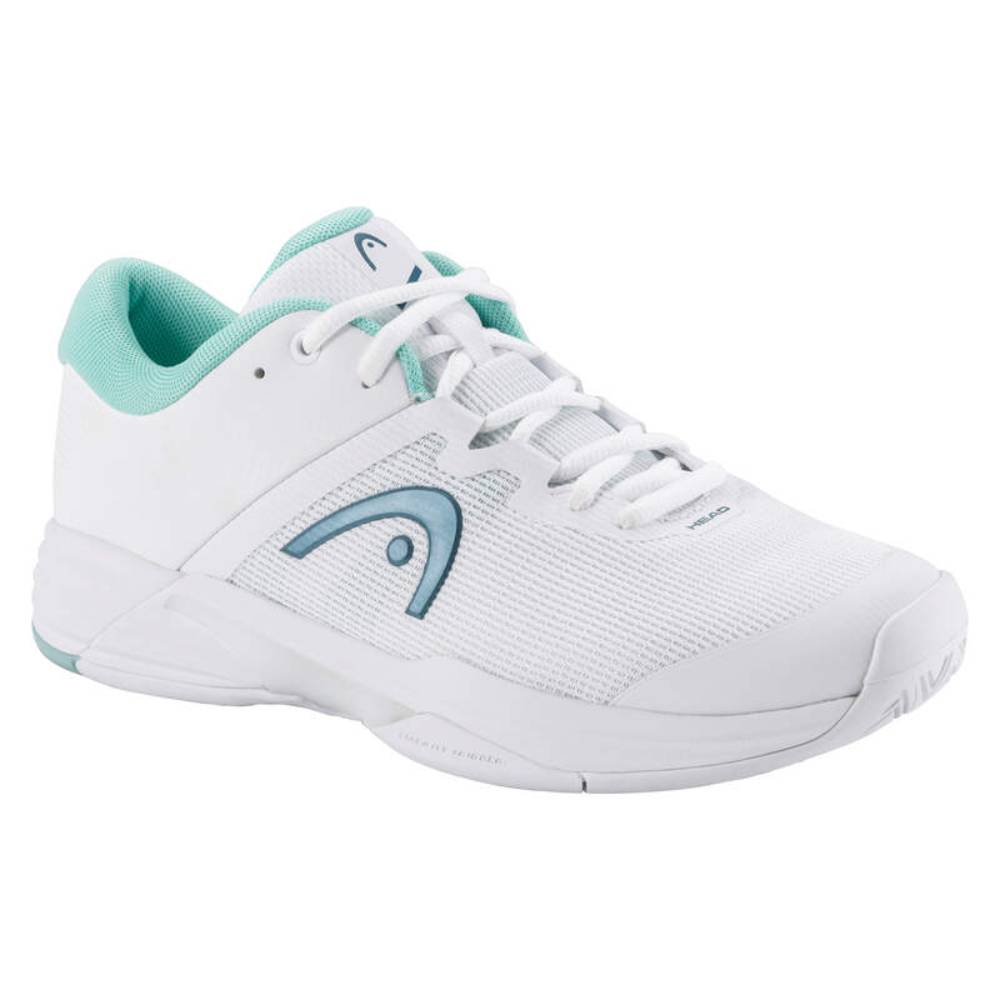 Head Revolt Evo 2.0 Women's Tennis Shoe (White/Turquoise) - RacquetGuys.ca