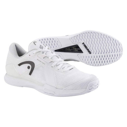 Head Sprint Pro 4.0 Wide Men's Tennis Shoe (White/Black) - RacquetGuys.ca