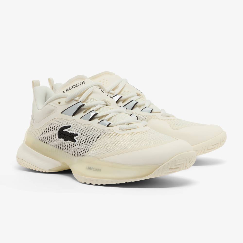 Lacoste AG-LT23 Ultra SFA Women's Tennis Shoe (Off White) - RacquetGuys.ca