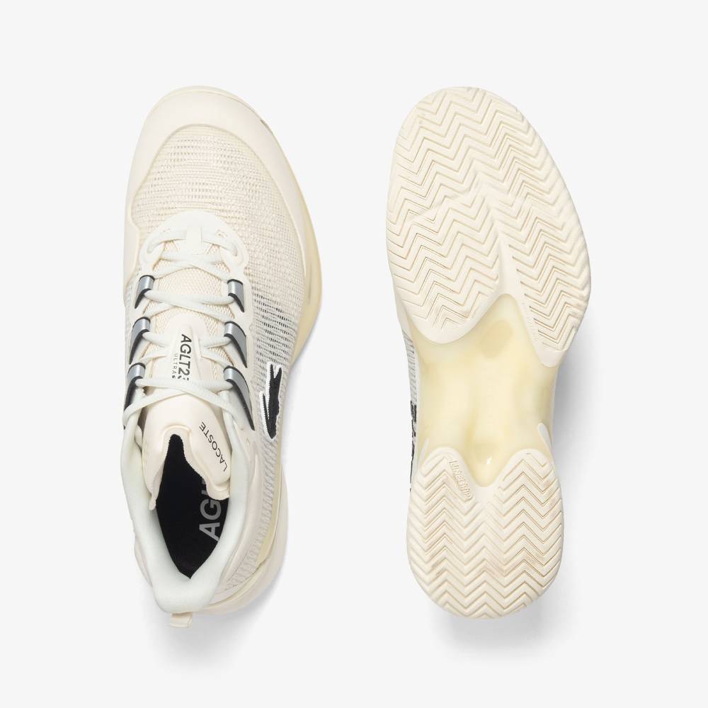Lacoste AG-LT23 Ultra SMA Men's Tennis Shoe (Off White) - RacquetGuys.ca