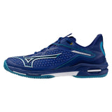 Mizuno Wave Exceed Tour 6 AC Men's Tennis Shoe (Bellwether Blue/White)