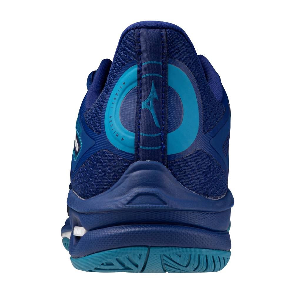 Mizuno Wave Exceed Tour 6 AC Men's Tennis Shoe (Bellwether Blue/White) - RacquetGuys.ca