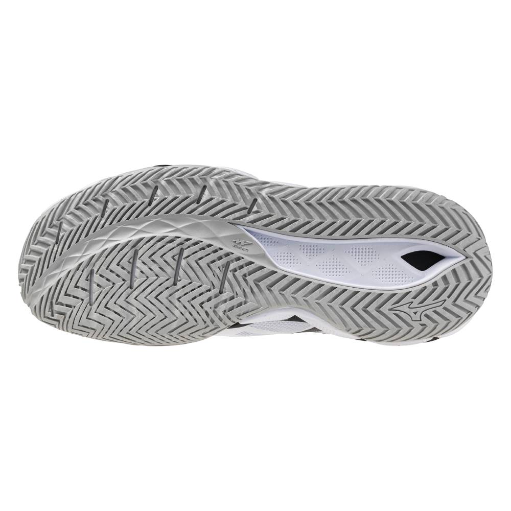 Mizuno Wave Enforce Tour 2 AC Men's Tennis Shoe (White/Black) - RacquetGuys.ca