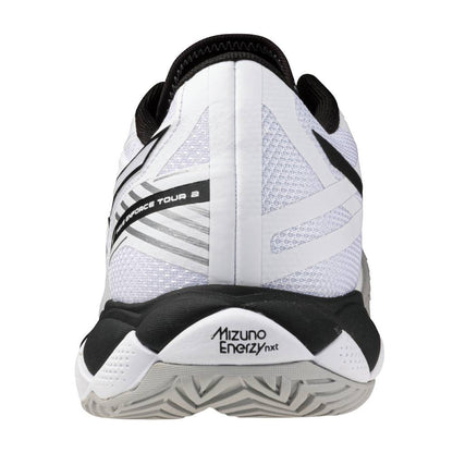 Mizuno Wave Enforce Tour 2 AC Men's Tennis Shoe (White/Black) - RacquetGuys.ca
