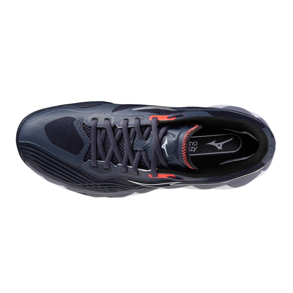 Mizuno Wave Enforce Tour 2 AC Men's Tennis Shoe (Odyssey Grey/White) - RacquetGuys.ca