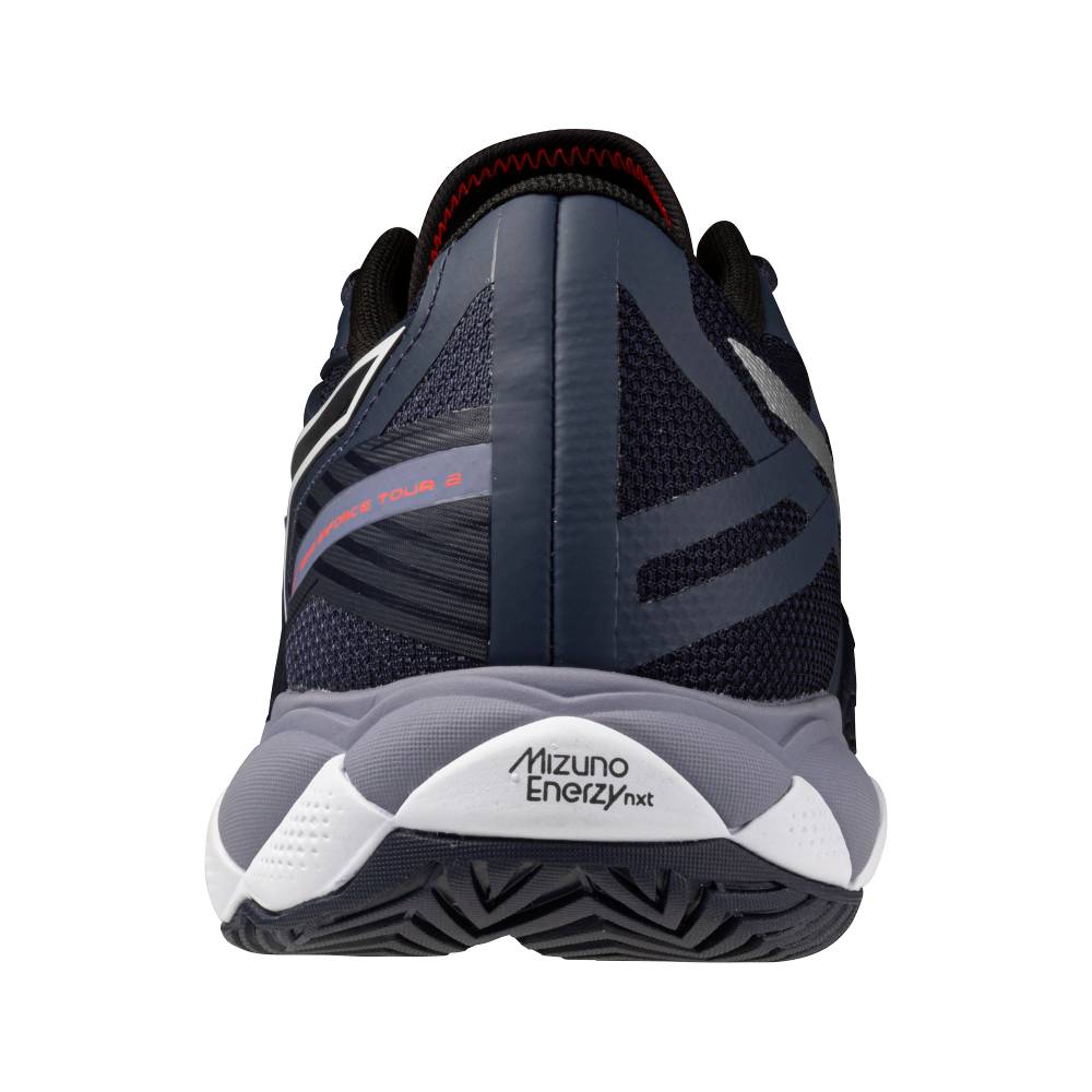 Mizuno Wave Enforce Tour 2 AC Men's Tennis Shoe (Odyssey Grey/White) - RacquetGuys.ca