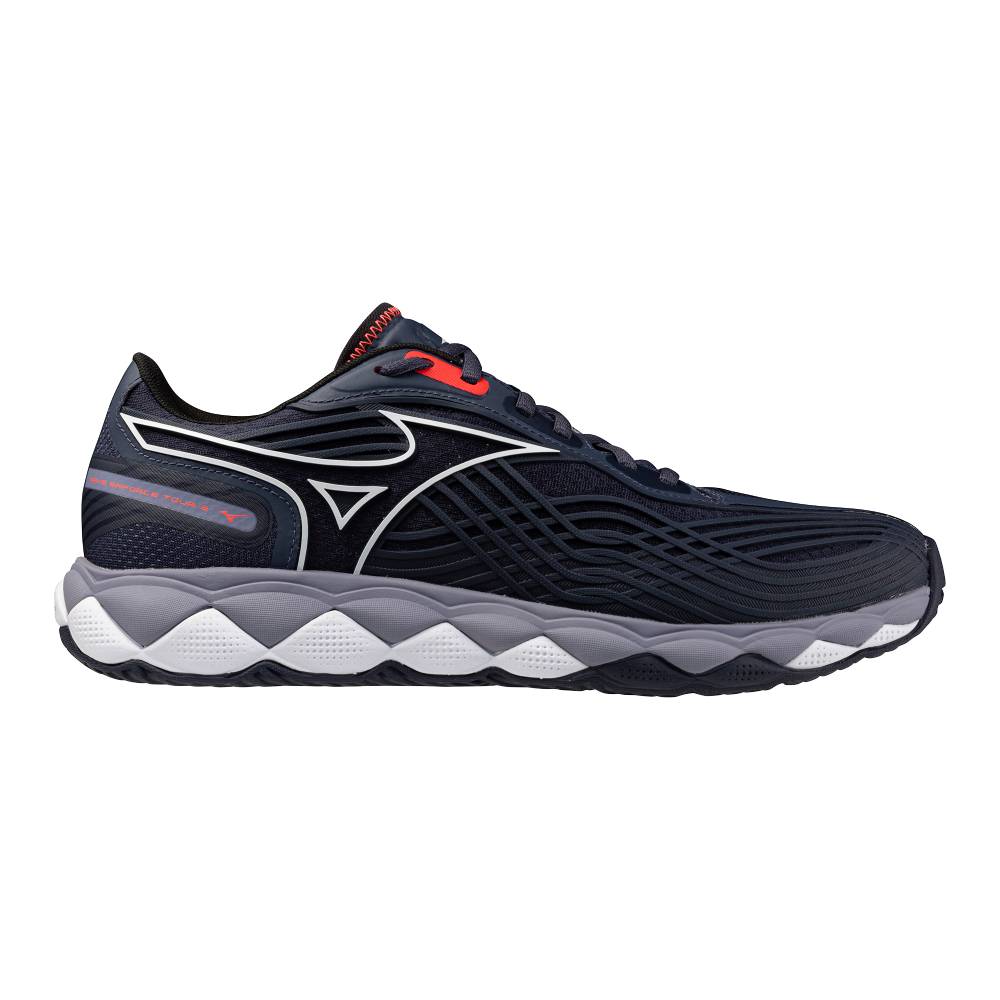 Mizuno Wave Enforce Tour 2 AC Men's Tennis Shoe (Odyssey Grey/White) - RacquetGuys.ca