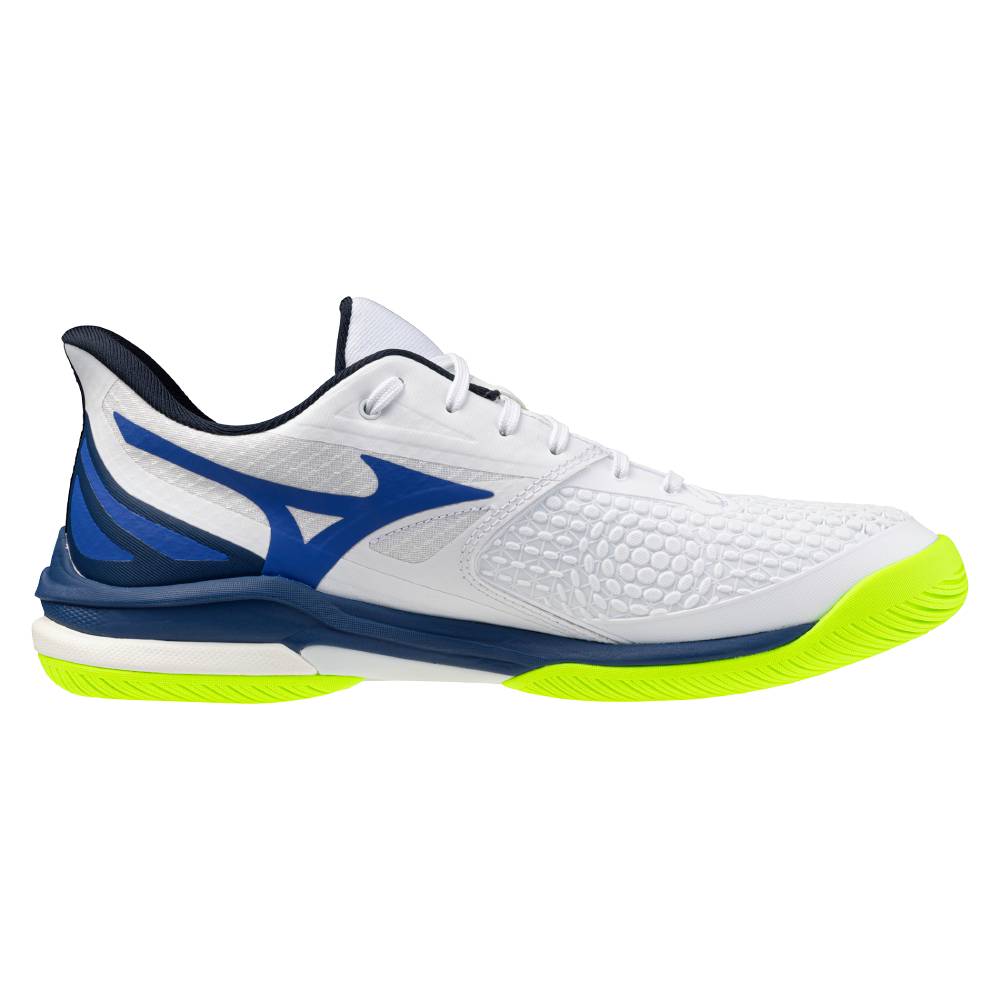 Mizuno Wave Exceed Tour 7 AC Men's Tennis Shoe (White/Dazzling Blue)