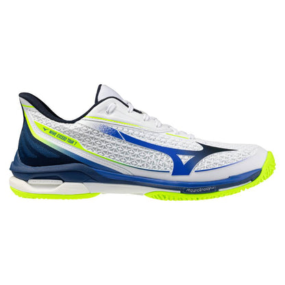 Mizuno Wave Exceed Tour 7 AC Men's Tennis Shoe (White/Dazzling Blue)