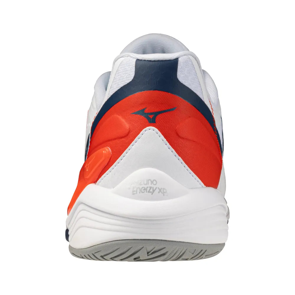 Mizuno Neo Ace AC Men's Tennis Shoe (White-Insignia Blue) - RacquetGuys.ca