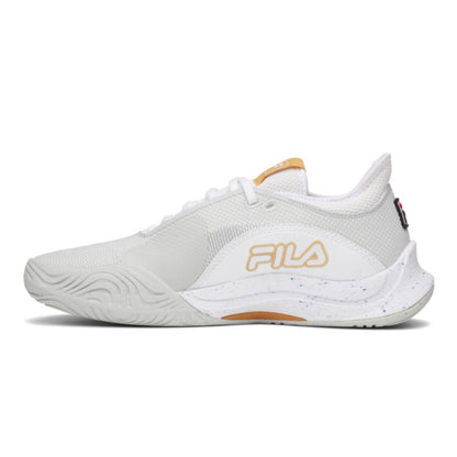 Fila Mondo Forza Women's Tennis Shoe (White/Gray) - RacquetGuys.ca