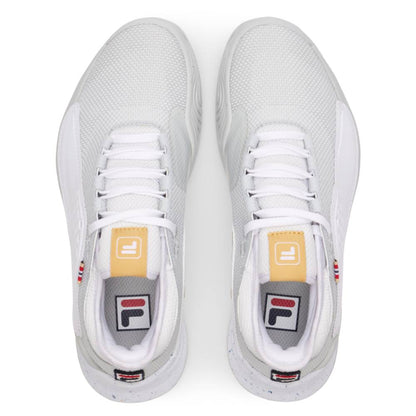 Fila Mondo Forza Women's Tennis Shoe (White/Gray) - RacquetGuys.ca