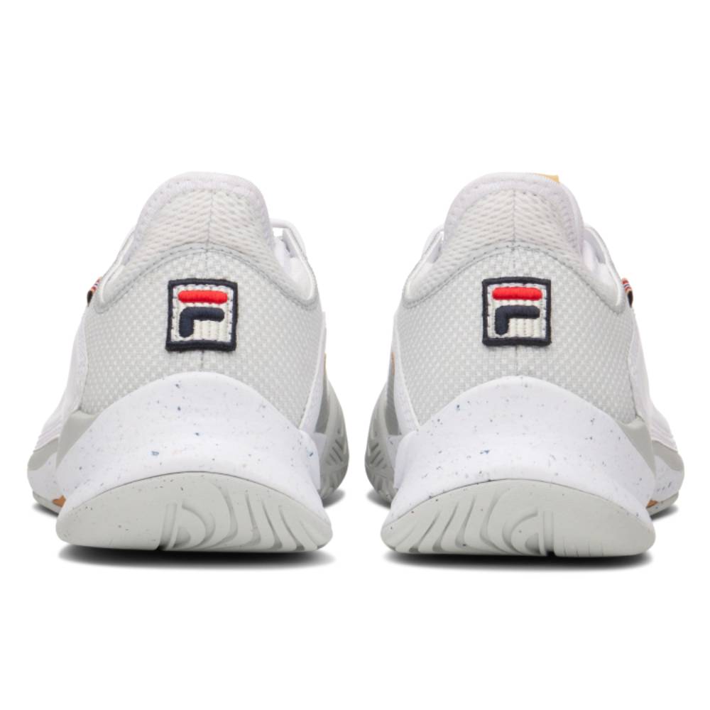 Fila Mondo Forza Women's Tennis Shoe (White/Gray) - RacquetGuys.ca