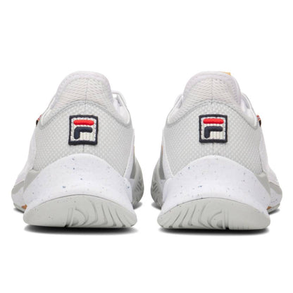 Fila Mondo Forza Women's Tennis Shoe (White/Gray) - RacquetGuys.ca
