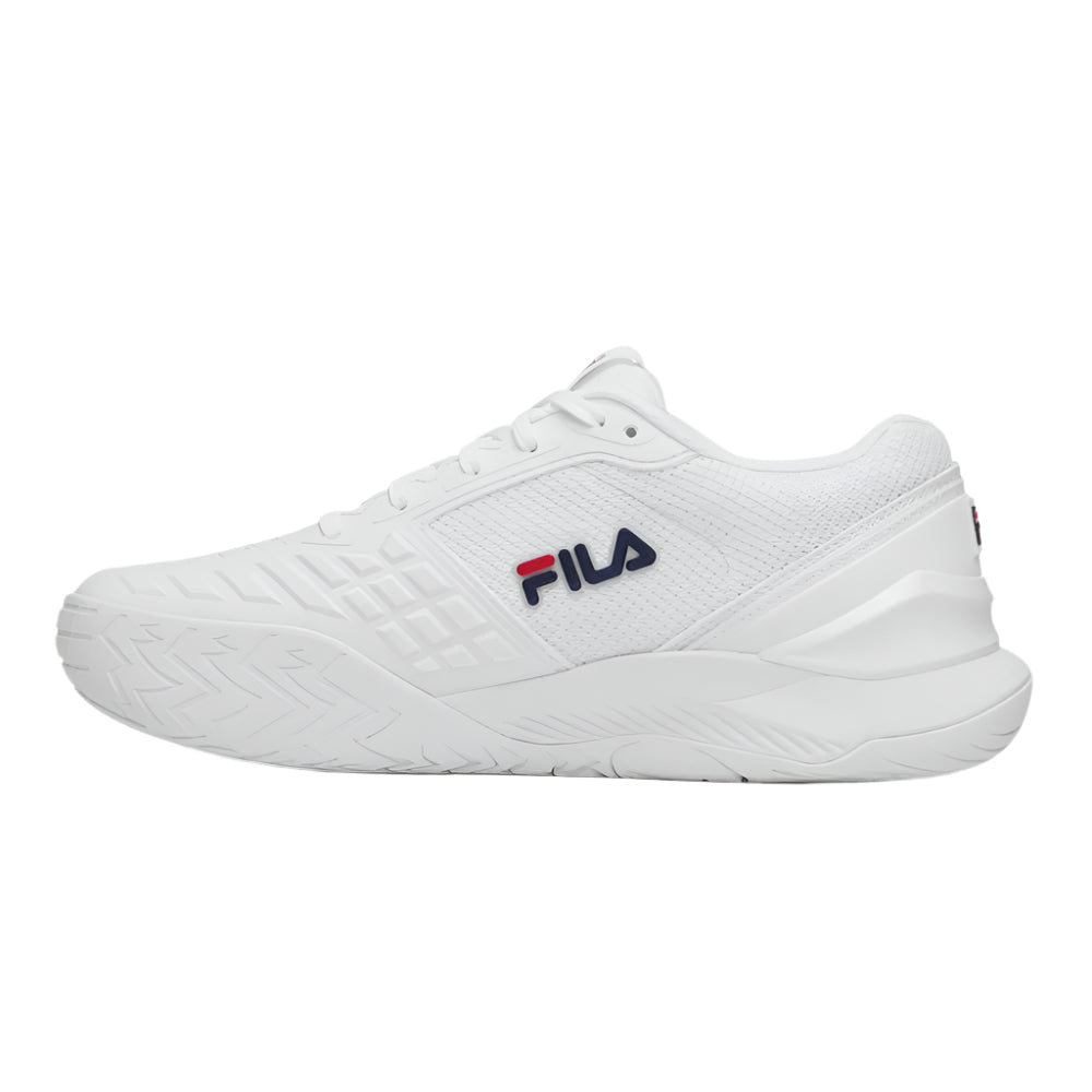 Fila Axilus 3 Women's Tennis Shoe (White/Navy) - RacquetGuys.ca