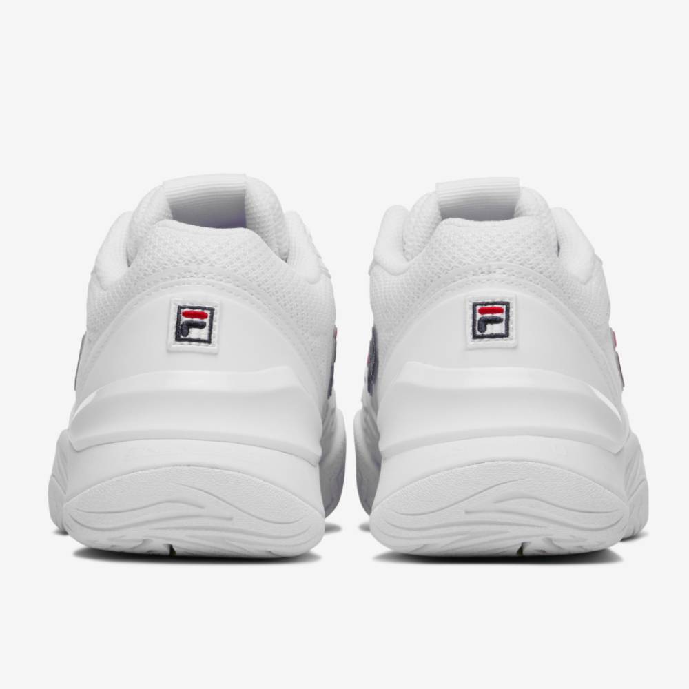 Fila Axilus 3 Women's Tennis Shoe (White/Navy) - RacquetGuys.ca