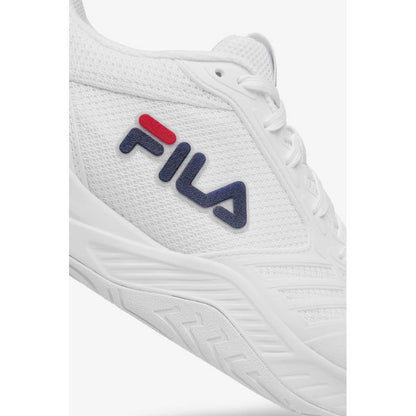 Fila Axilus 3 Women's Tennis Shoe (White/Navy) - RacquetGuys.ca