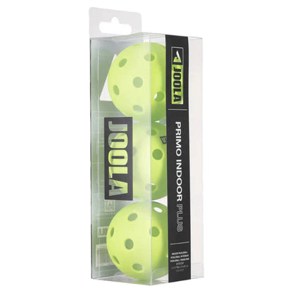 JOOLA Primo Indoor Plus Pickleball Neon Green (3 pack) - RacquetGuys.ca