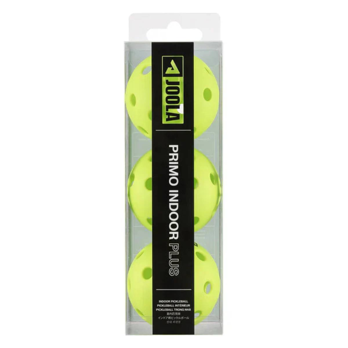 JOOLA Primo Indoor Plus Pickleball Neon Green (3 pack) - RacquetGuys.ca