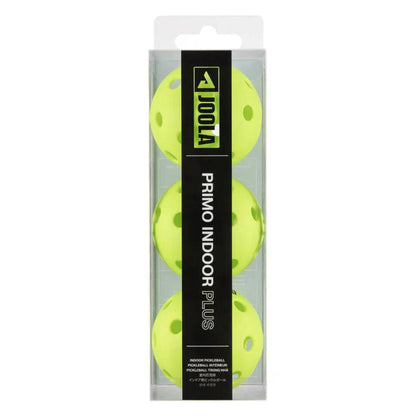 JOOLA Primo Indoor Plus Pickleball Neon Green (3 pack) - RacquetGuys.ca