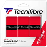 Tecnifibre Players Pro Overgrip 3 Pack (Red) - RacquetGuys.ca
