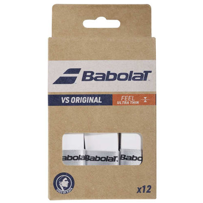 Babolat VS Original Overgrip 12 Pack (White) - RacquetGuys.ca