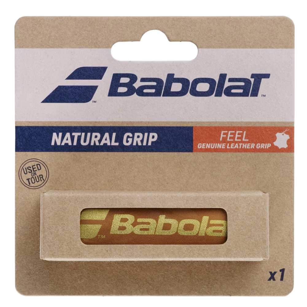 Babolat Natural Leather Replacement Grip (Brown) - RacquetGuys.ca