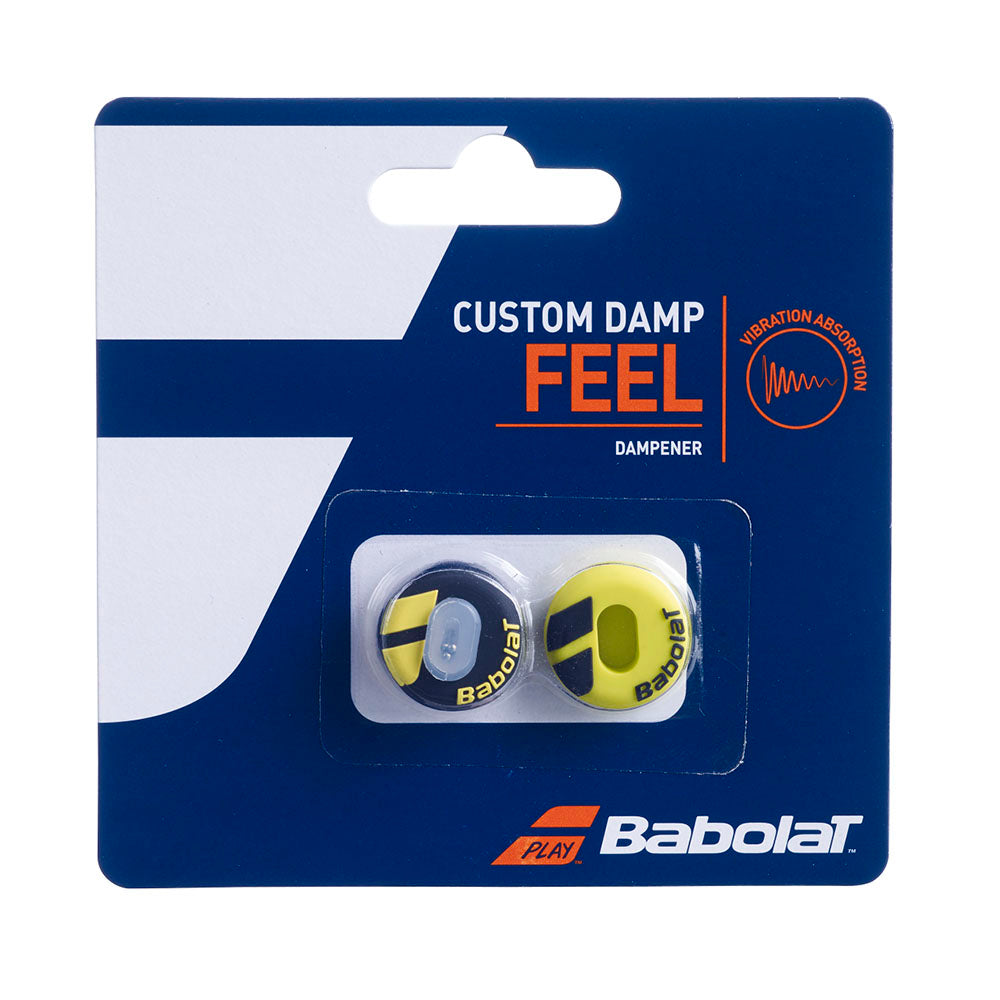 Babolat Custom Vibration Dampeners (Black/Yellow) - RacquetGuys.ca