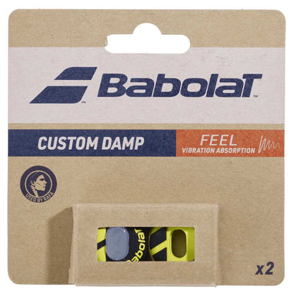 Babolat Custom Vibration Dampeners (Black/Yellow) - RacquetGuys.ca