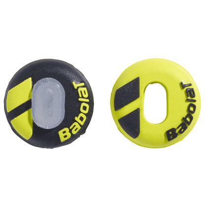 Babolat Custom Vibration Dampeners (Black/Yellow) - RacquetGuys.ca
