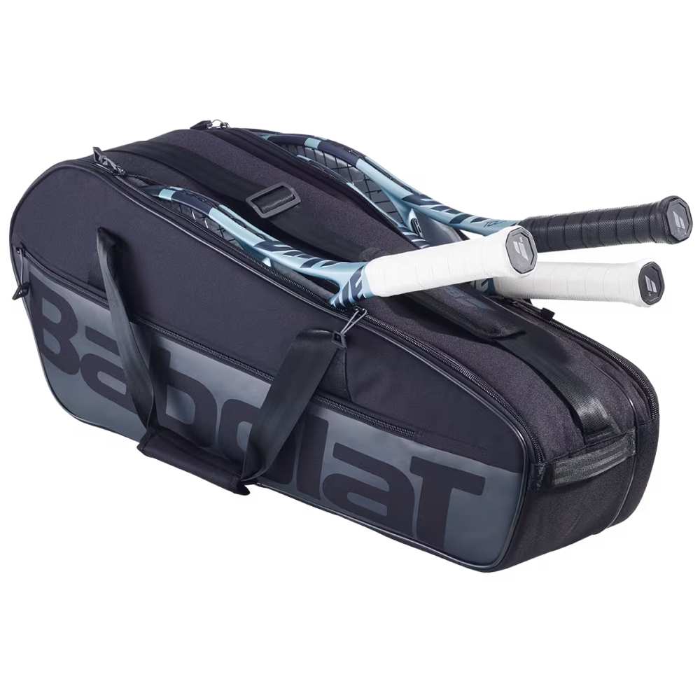 Babolat Evo Court M 6 Pack Racquet Bag (Black) - RacquetGuys.ca
