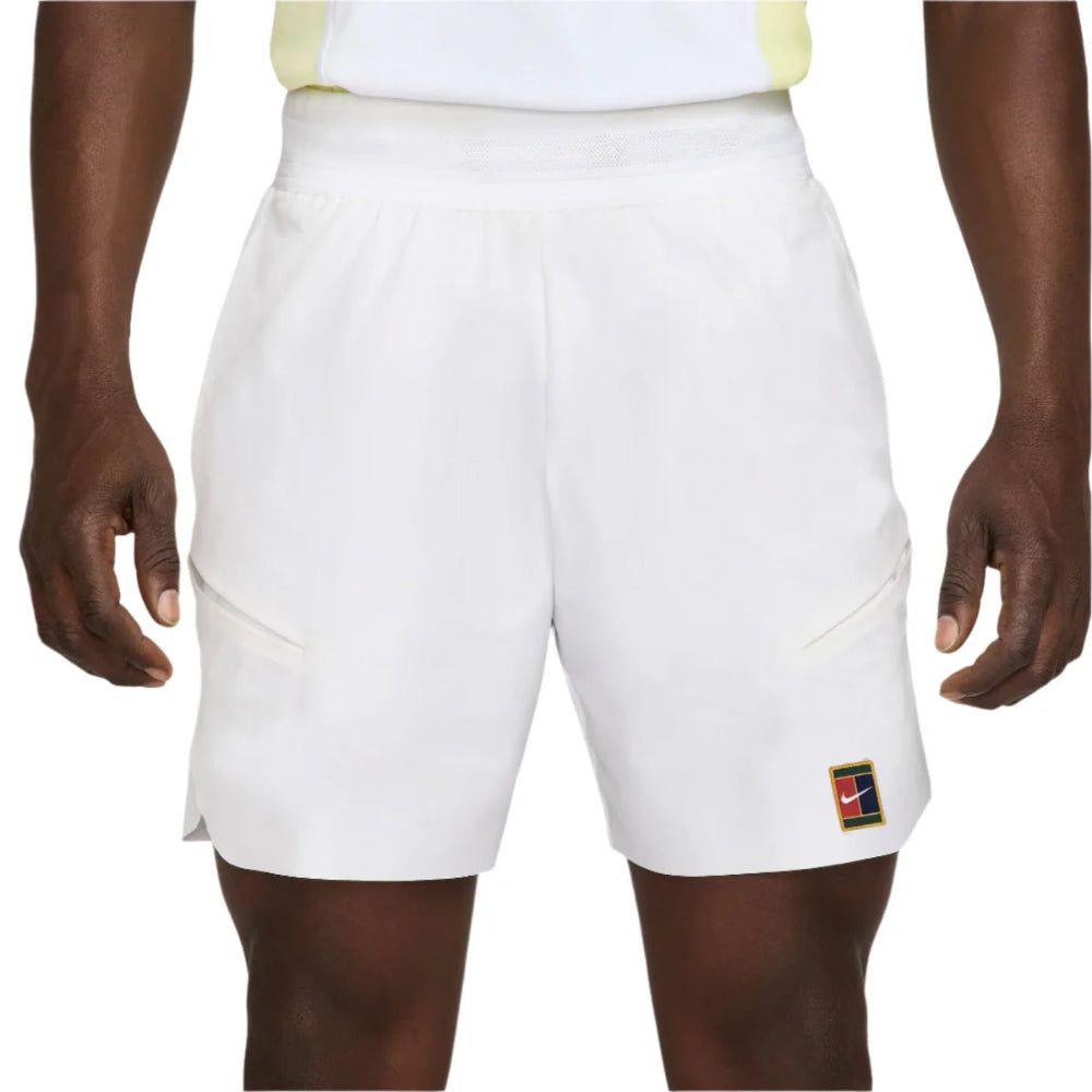 Nike Men's Dri-FIT London Slam Short (White) - RacquetGuys.ca