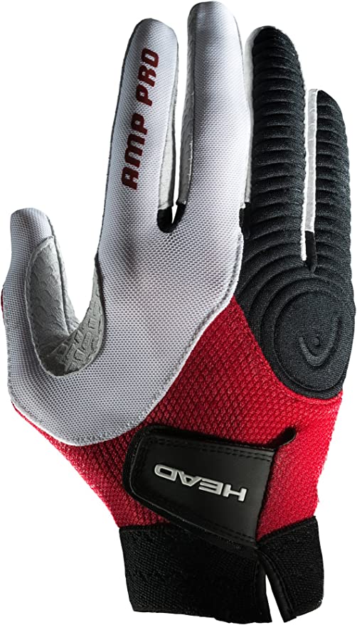 Head AMP Pro Racquetball Glove (Red/White/Black) - RacquetGuys.ca