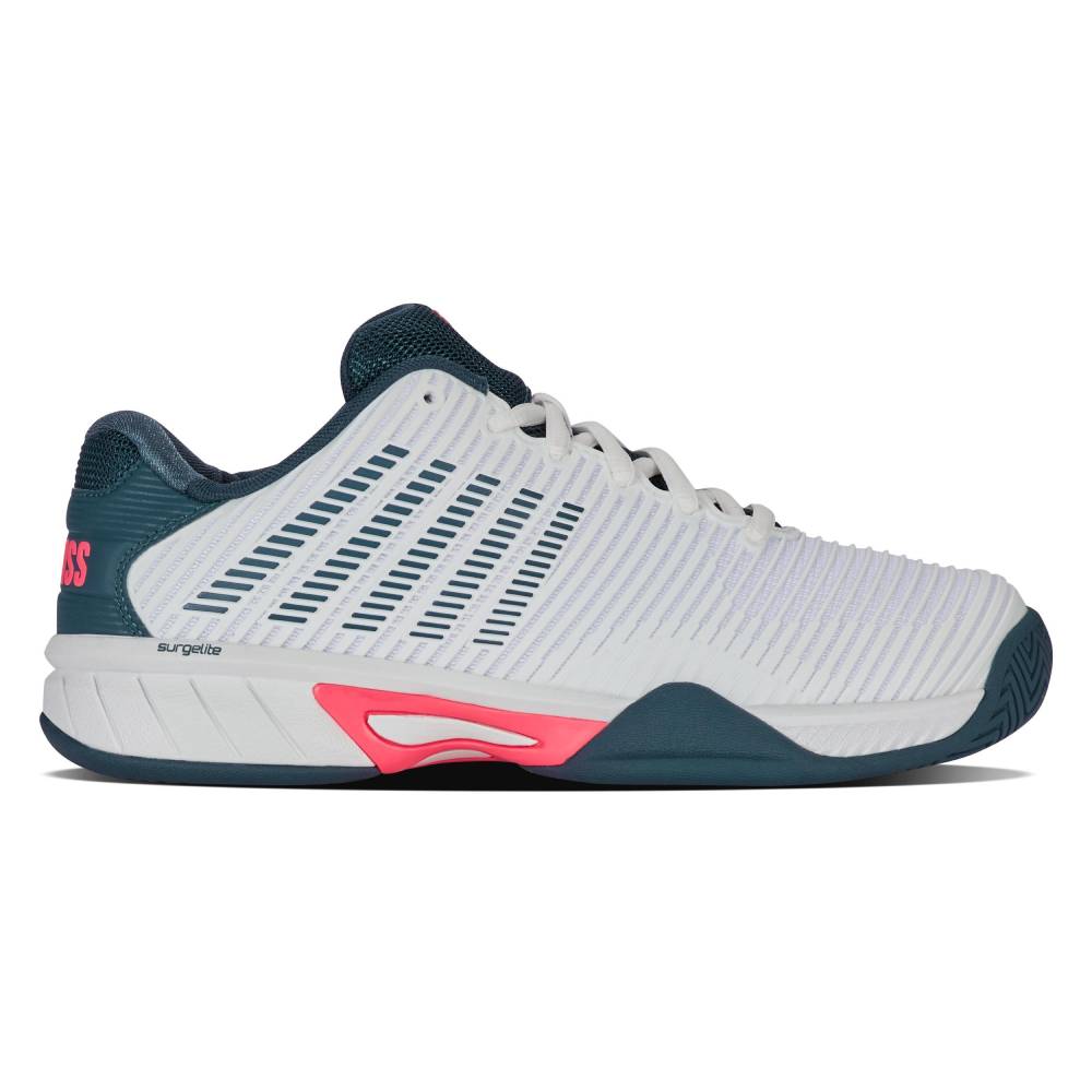 K-Swiss Hypercourt Express 2 Junior Tennis Shoe (White/Stargazer) - RacquetGuys.ca