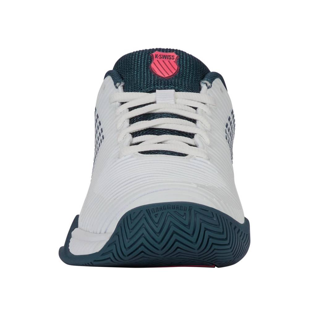 K-Swiss Hypercourt Express 2 Junior Tennis Shoe (White/Stargazer) - RacquetGuys.ca