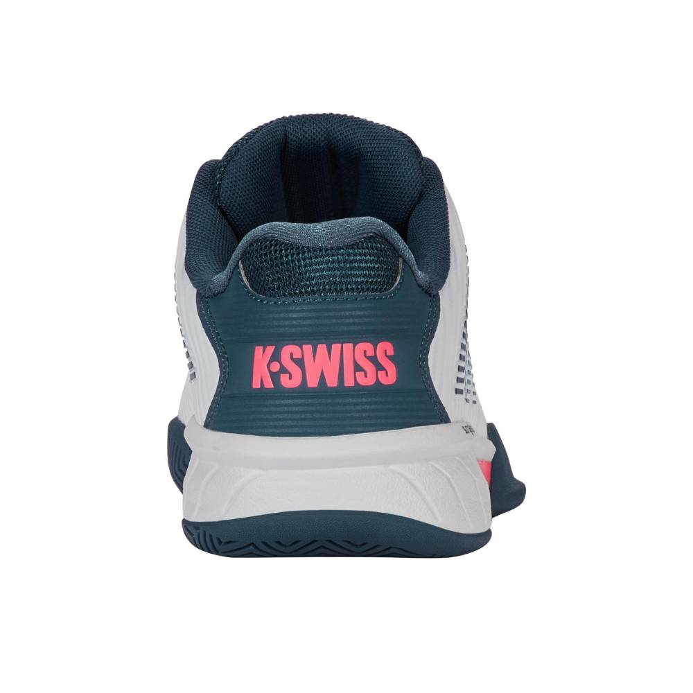 K-Swiss Hypercourt Express 2 Junior Tennis Shoe (White/Stargazer) - RacquetGuys.ca