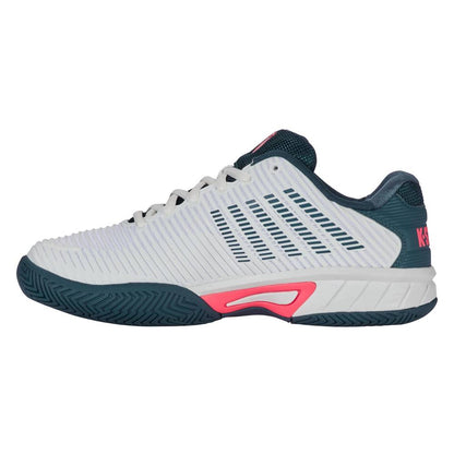 K-Swiss Hypercourt Express 2 Junior Tennis Shoe (White/Stargazer) - RacquetGuys.ca
