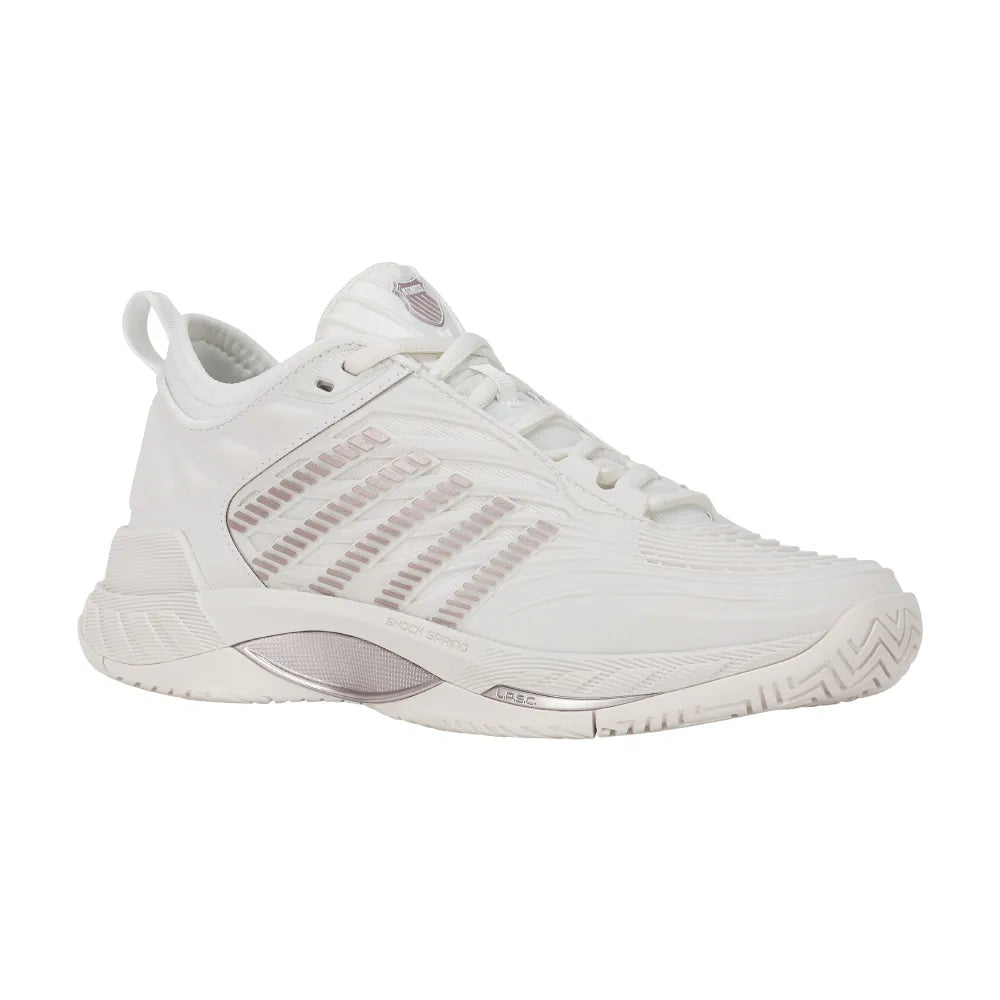 K-Swiss Hypercourt Supreme 2 Women's Tennis Shoe (Blanc de Blanc/Rose Gold) - RacquetGuys.ca