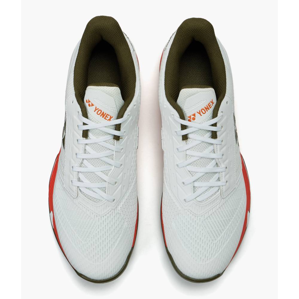 Yonex Power Cushion AD Accel Men's Tennis Shoe (White/Orange) - RacquetGuys.ca