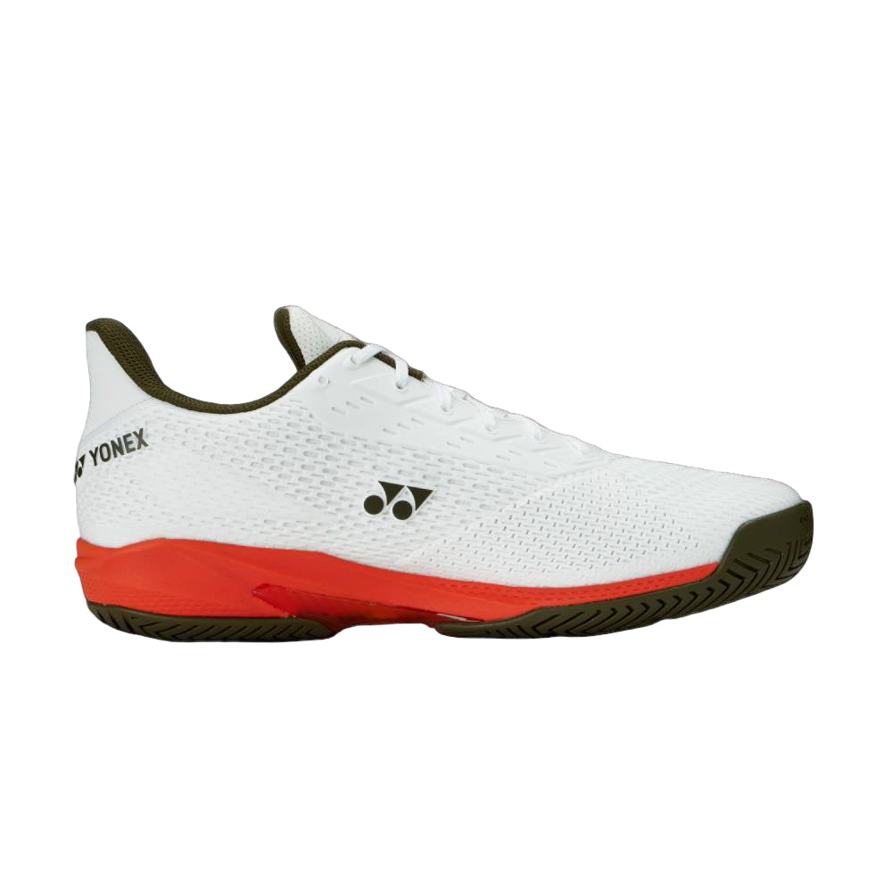 Yonex Power Cushion AD Accel Men's Tennis Shoe (White/Orange) - RacquetGuys.ca