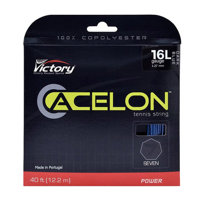 Acelon 7 Copoly 16L/1.27 Tennis String Blue (40 Feet Cut from Reel) - RacquetGuys.ca