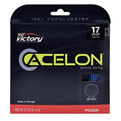 Acelon 7 Copoly 17/1.24 Tennis String Blue (40 Feet Cut from Reel) - RacquetGuys.ca